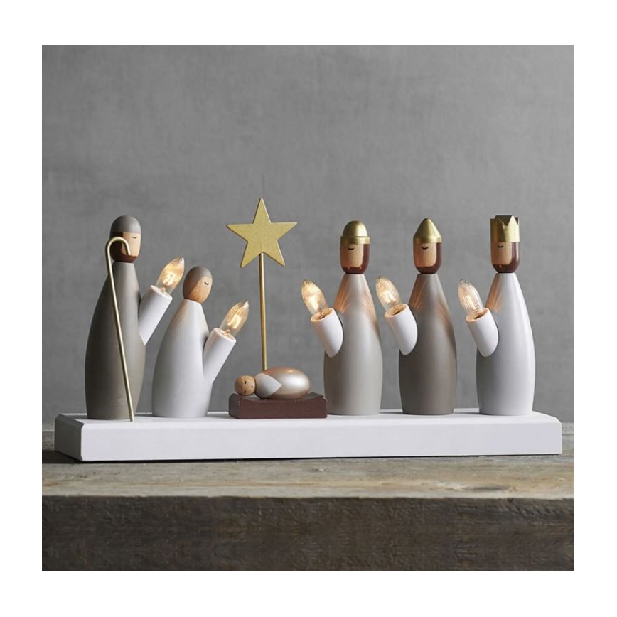 Eglo - Weihnachtskerzenhalter 5xE10/3W/230V