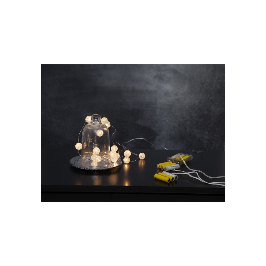 Eglo - LED-Weihnachtskette 15xLED/3xAA 1,4m