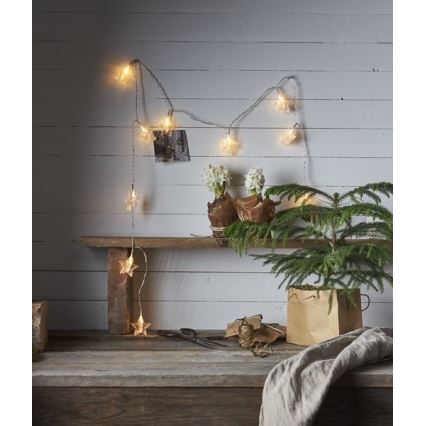 Eglo - LED Weihnachtskette 10xLED 2,1m warmweiß