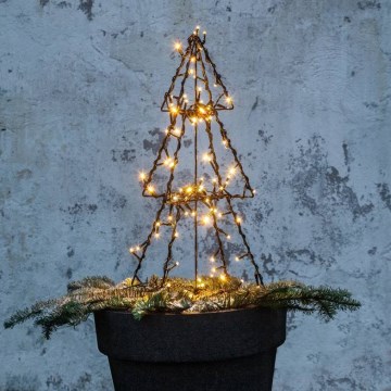 Eglo 411163 - LED-Weihnachtsdekoration für den Außenbereich FOLDY 90xLED/0,006W/31V 50 cm IP44 warmweiβ