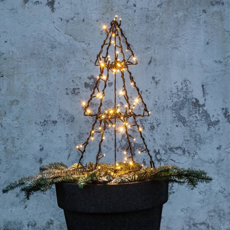 Eglo 411163 - LED-Weihnachtsdekoration für den Außenbereich FOLDY 90xLED/0,006W/31V 50 cm IP44 warmweiβ