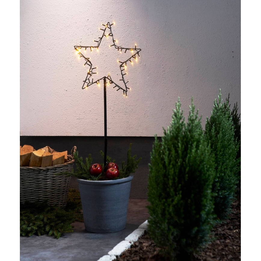 Eglo - LED-Außen-Weihnachtsdekoration LED/3xAA IP44 Stern