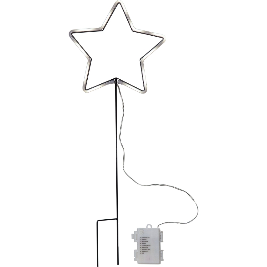 Eglo 411177 - LED-Außen-Weihnachtsdekoration NEONSTAR 72xLED/3xAA IP44