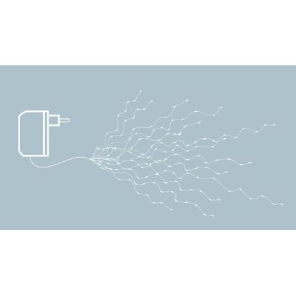 Eglo - LED-Lichterkette, 360 LEDs, 2 m, warmweiß