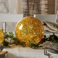 Eglo 411346 - LED Weihnachtsdekoration STAR FALL 15xLED/2xAA Ø 15 cm goldfarben