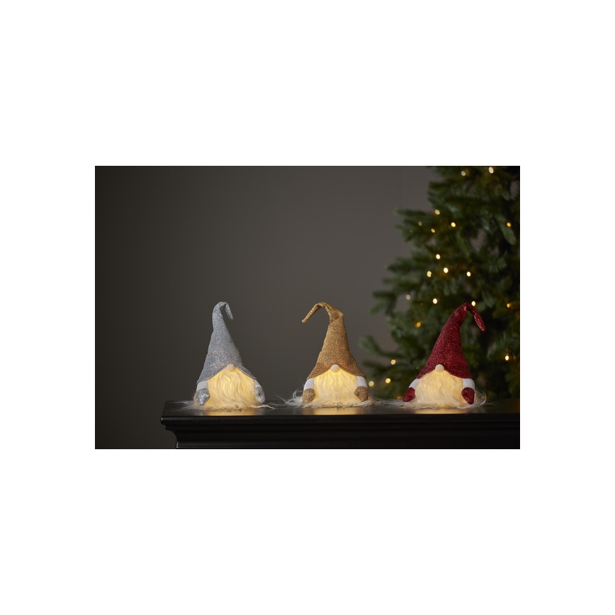 Eglo - LED Weihnachtsdekoration LED/0,06W/3xAG13 grau