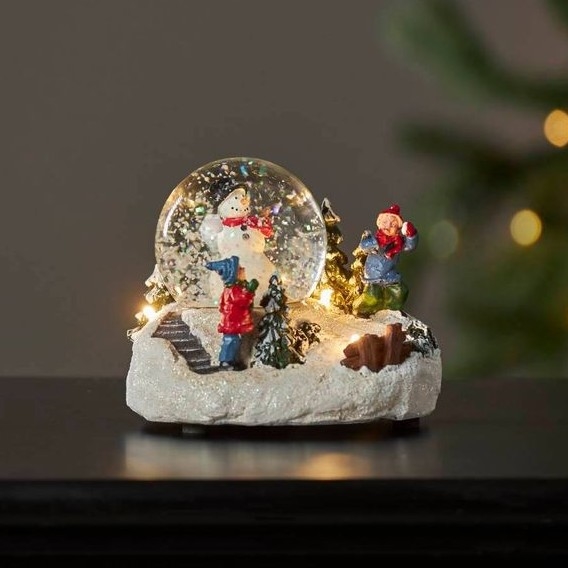 Eglo 411482 - LED-Weihnachtsdekoration WINTERVILLE LED/2xAAA Schnee Globus