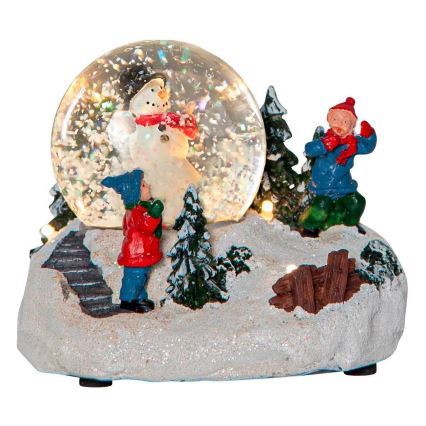 Eglo 411482 - LED-Weihnachtsdekoration WINTERVILLE LED/2xAAA Schnee Globus