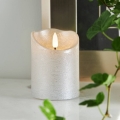 Eglo 411502 - LED Kerze FLAMME RUSTIC LED/2xAA silbern