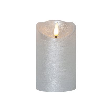 Eglo 411503 - LED-Kerze FLAMME RUSTIC LED/2xAA silberfarben