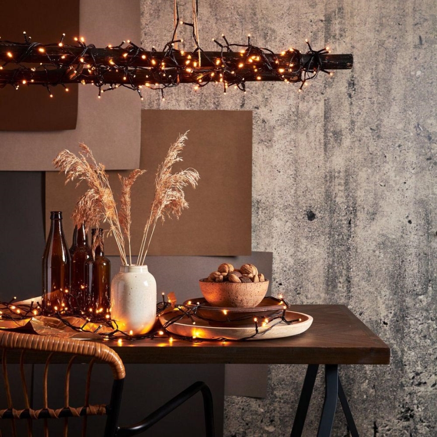 Eglo - LED-Lichterkette für den Außenbereich, 1.200 LEDs, 29 m, IP44, warmweiß