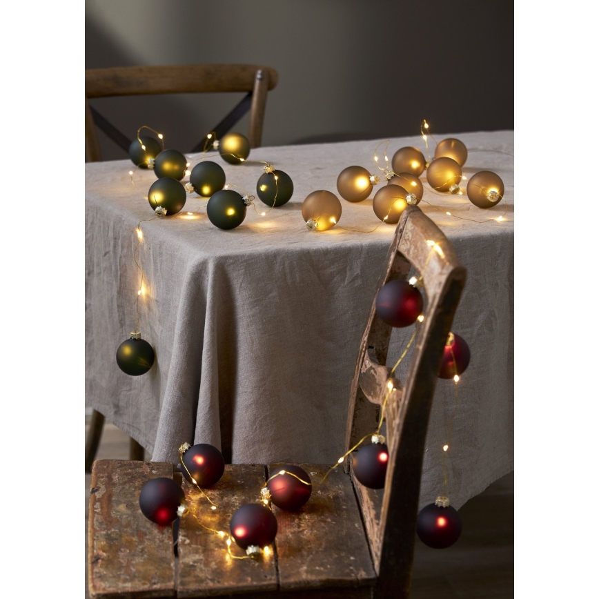 Eglo 411558 - LED-Weihnachtslichterkette BLISS 22xLED/3xAA 2,6m warmweiβ