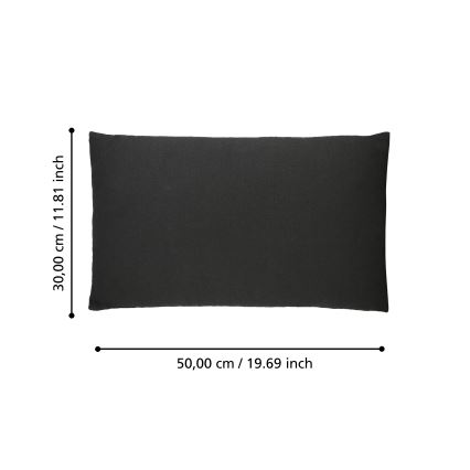 Eglo 420023 - Dekokissen ILES 30 x 50 cm, schwarz