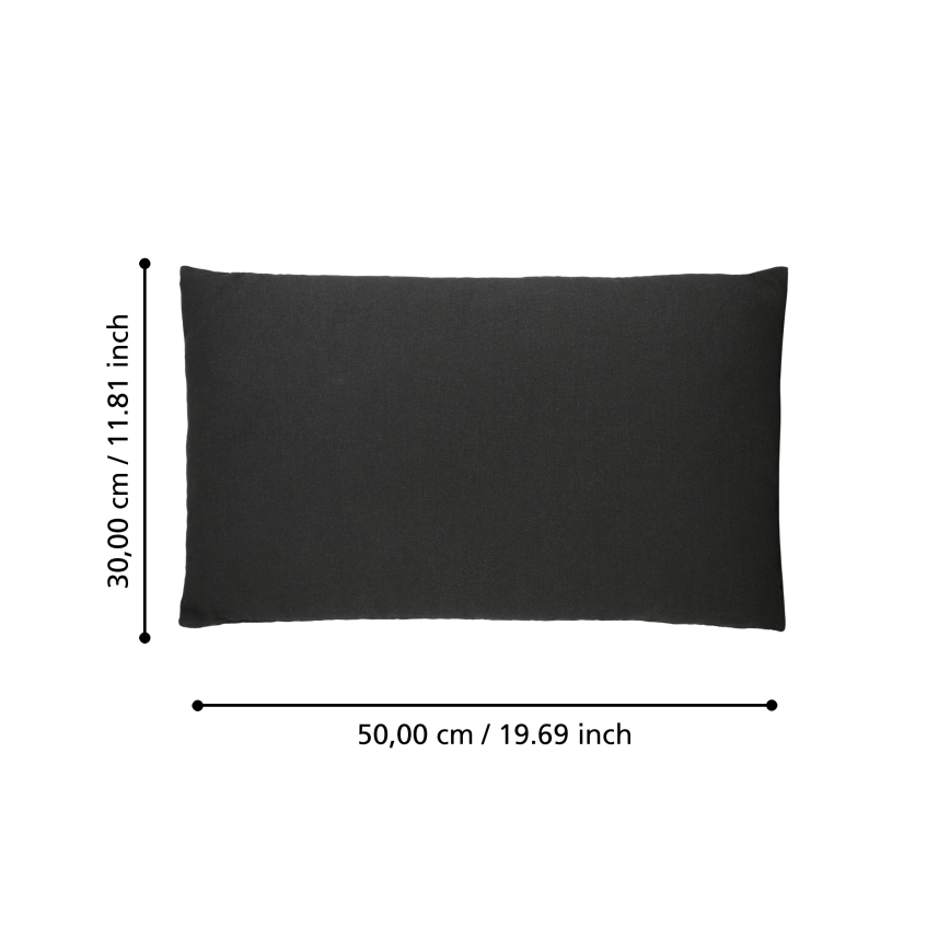 Eglo 420023 - Dekokissen ILES 30 x 50 cm, schwarz