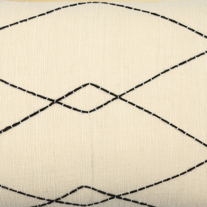 Eglo 420042 - Dekokissen CHEVERY 35x60 cm beige/schwarz