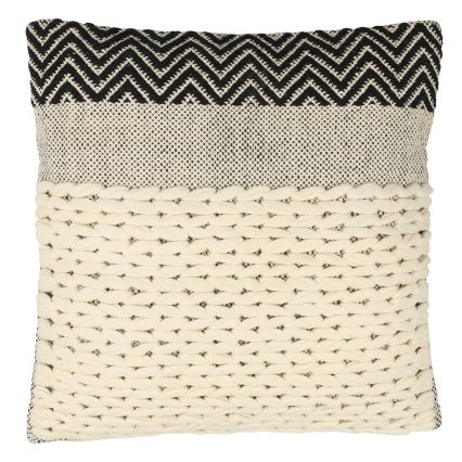Eglo 420049 - Dekoratives Kissen CHEVERY 50x50 cm creme/schwarz