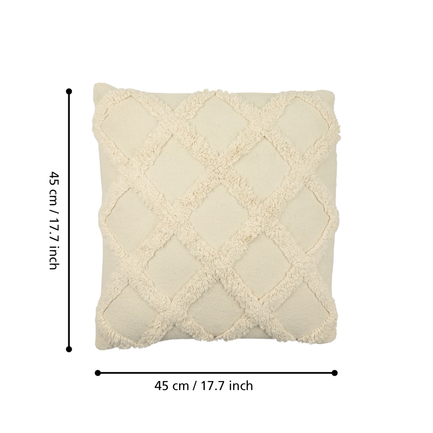 Eglo 420058 - Dekokissen CHEVERY 45x45 cm cremefarben