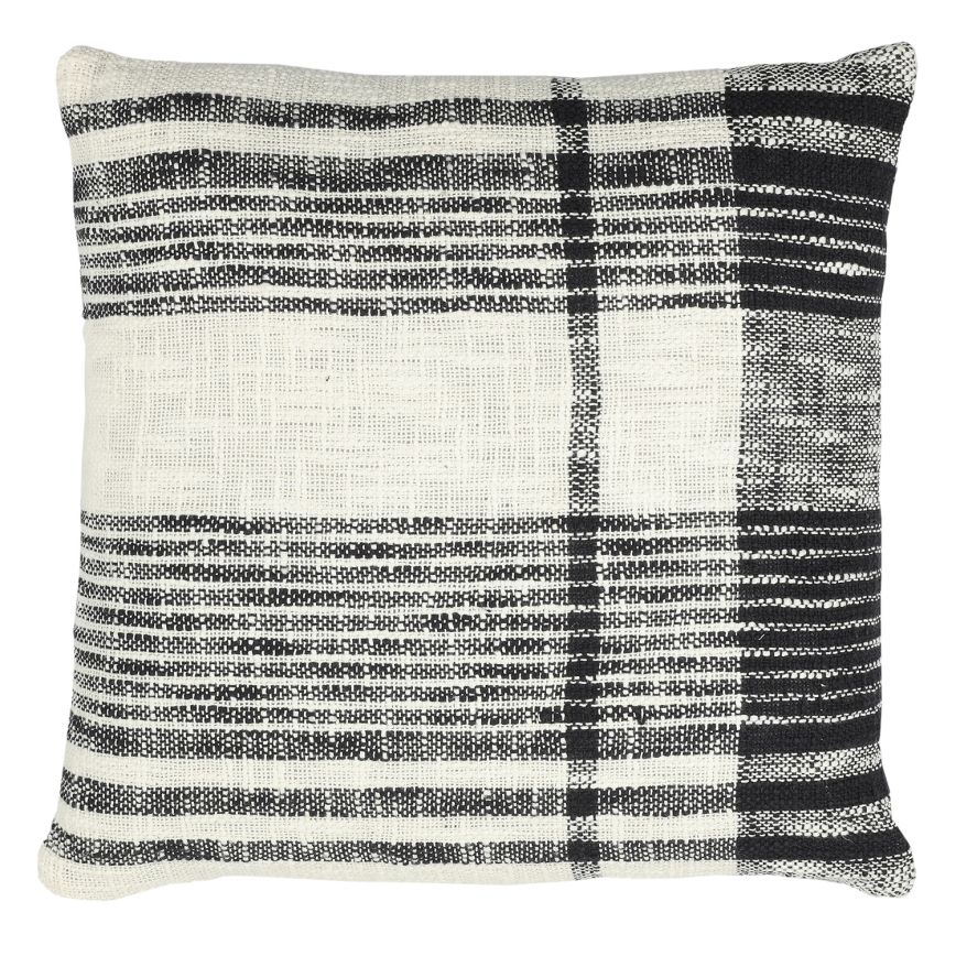 Eglo 420061 - Dekokissen CHEVERY, 45 x 45 cm, creme/schwarz