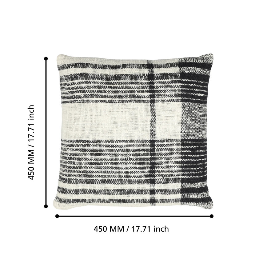 Eglo 420061 - Dekokissen CHEVERY, 45 x 45 cm, creme/schwarz