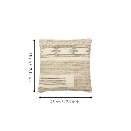 Eglo 420071 - Dekokissen CHEVERY 45x45 cm beige