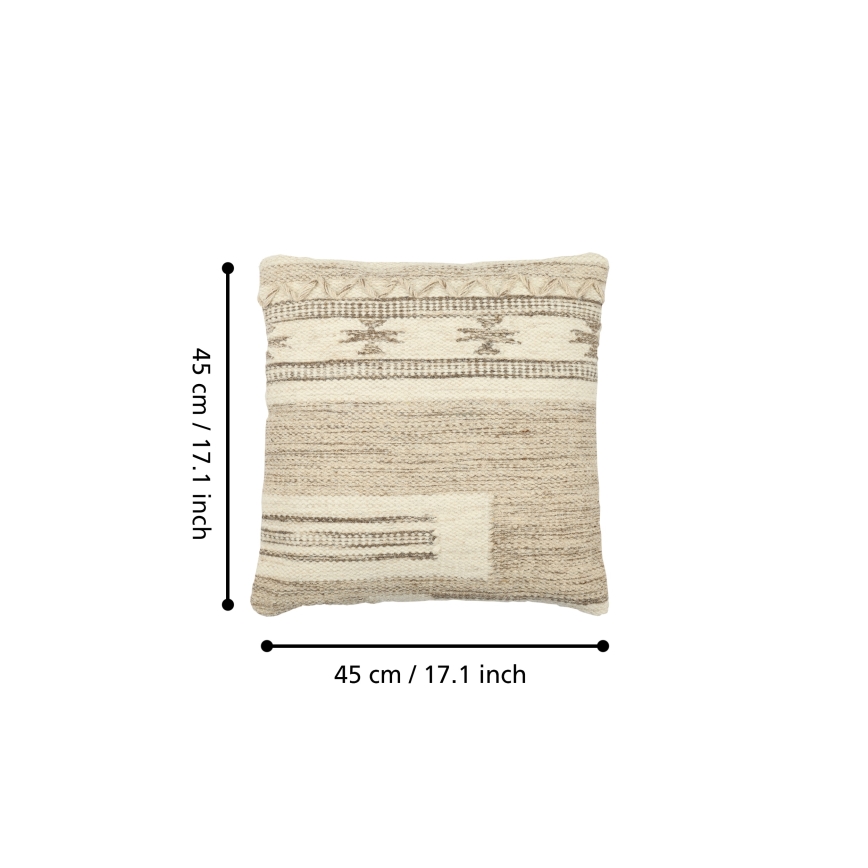 Eglo 420071 - Dekokissen CHEVERY 45x45 cm beige