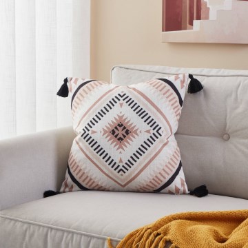 Eglo 420079 - Dekokissen CHEVERY 45x45 cm beige/schwarz