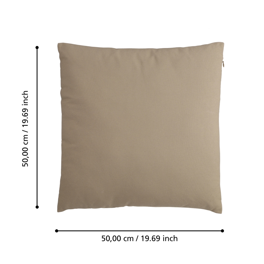 Eglo 420081 - Dekoratives Kissen ILES, 50x50 cm, braun