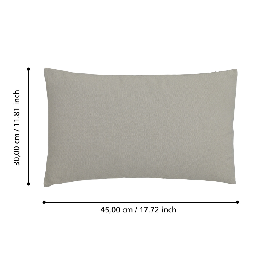 Eglo 420089 - Dekokissen ILES 30x45 cm grau