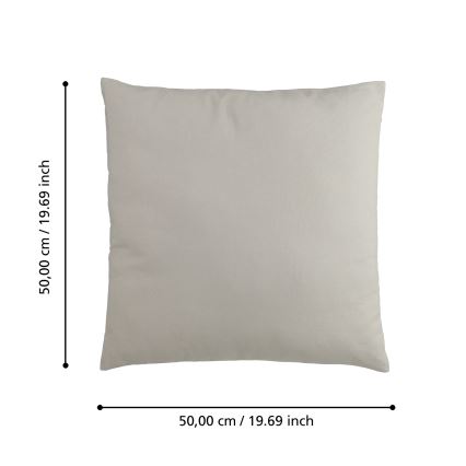 Eglo 420091 - Dekokissen ILES 50x50 cm grau