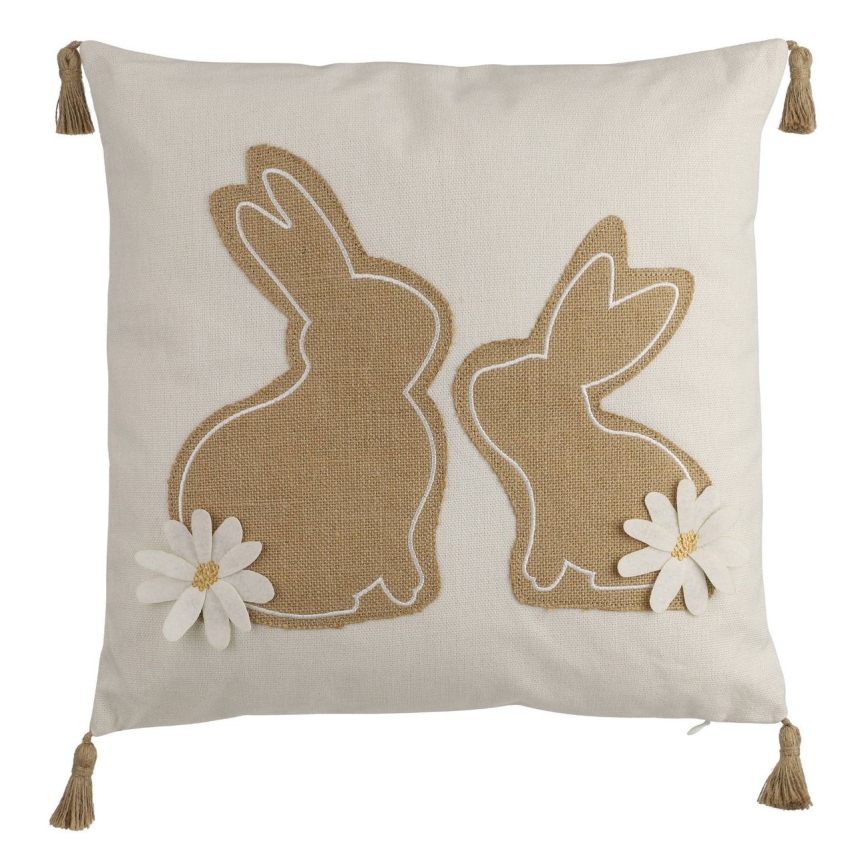 Eglo 420097 - Dekokissen CHEVERY 45x45 cm beige/braun