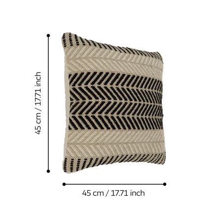 Eglo 420124 - Dekokissen CHEVERY 45x45 cm braun