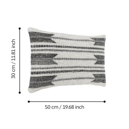 Eglo 420126 - Dekokissen CHEVERY 30x50 cm grau