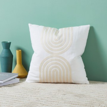 Eglo 420238 - Dekokissen BERHALA 45x45 cm weiß/beige