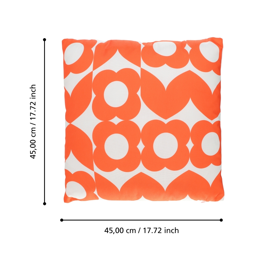 Eglo 420247 - Dekoratives Kissen TSUNAN 45x45 cm orange