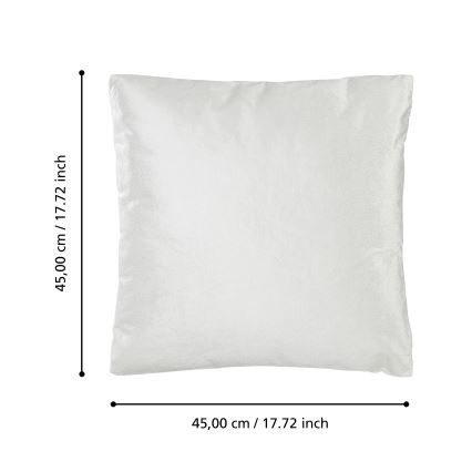 Eglo 420286 - Dekokissen SINGU 45 x 45 cm weiß