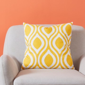 Eglo 420293 - Dekokissen CHEVERY 45x45 cm gelb
