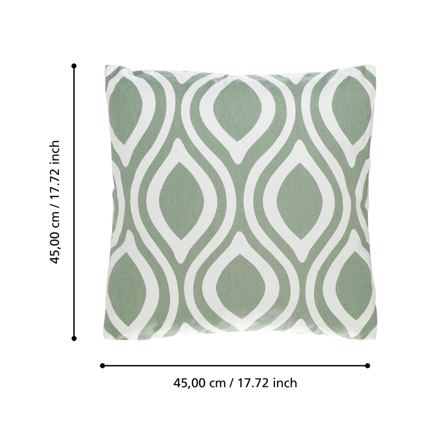 Eglo 420294 - Dekoratives Kissen CHEVERY 45x45 cm grün