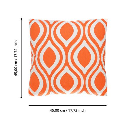 Eglo 420295 - Dekokissen CHEVERY 45x45 cm orange