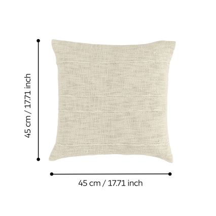 Eglo 420335 - Dekokissen SHILABO 45x45 cm beige