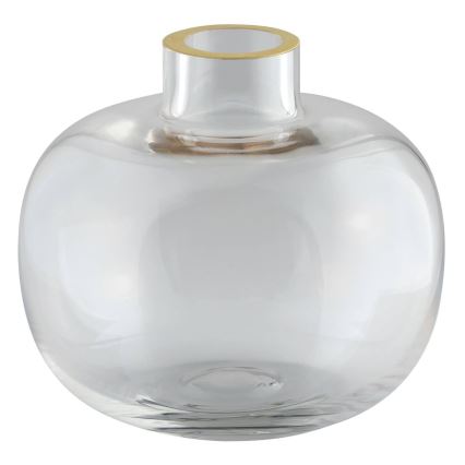 Eglo 421214 - Glasvase SIRANANA 11,8x13 cm klar/goldfarben