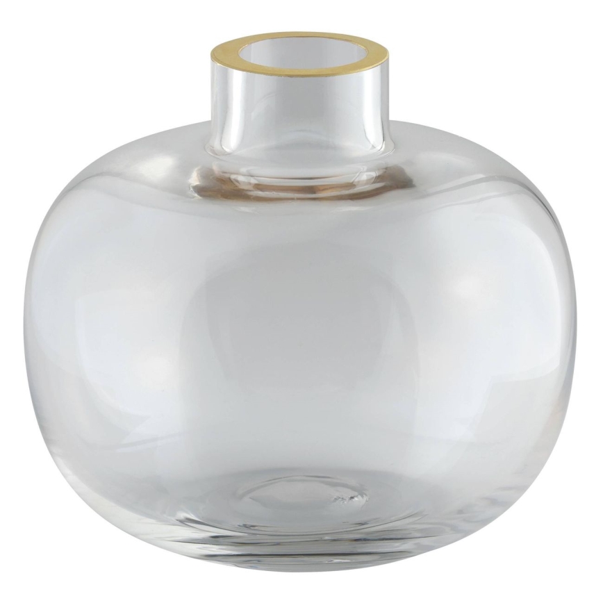 Eglo 421214 - Glasvase SIRANANA 11,8x13 cm klar/goldfarben