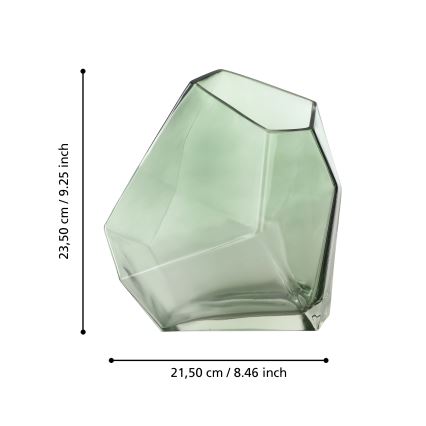 Eglo 421348 - Glasvase CLONONY 23,5x15x21,5 cm grün