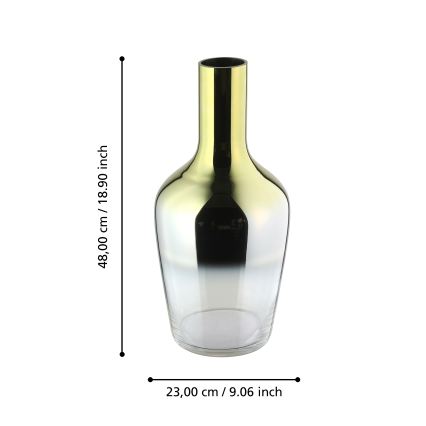 Eglo 421372 - Glasvase SAMUNTAI 48x23 cm gold