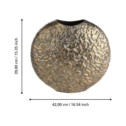 Eglo 421637 - Metallvase LENGGENG 39x42 cm bronzefarben