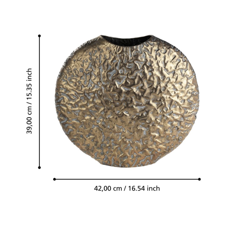 Eglo 421637 - Metallvase LENGGENG 39x42 cm bronzefarben