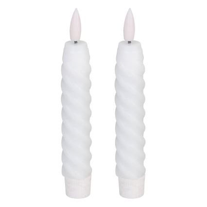 Eglo - SET 2x LED-Kerze LED/1xAAA 15 cm weiß