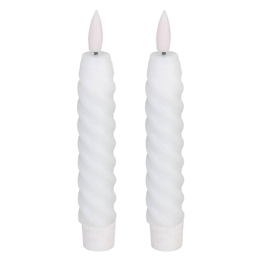 Eglo - SET 2x LED-Kerze LED/1xAAA 15 cm weiß