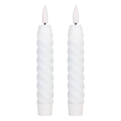 Eglo - SET 2x LED-Kerze LED/1xAAA 15 cm weiß