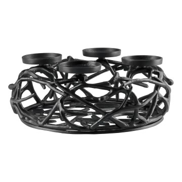 Eglo 422732 - Kerzenhalter OROQUIETA 13,5x35 cm schwarz