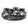 Eglo 422732 - Kerzenhalter OROQUIETA 13,5x35 cm schwarz